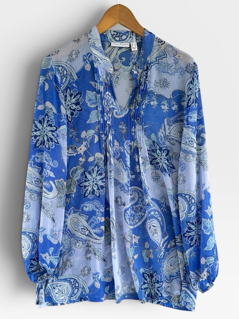 🎉5 for $45🎉 susan graver top blouse shirt size L